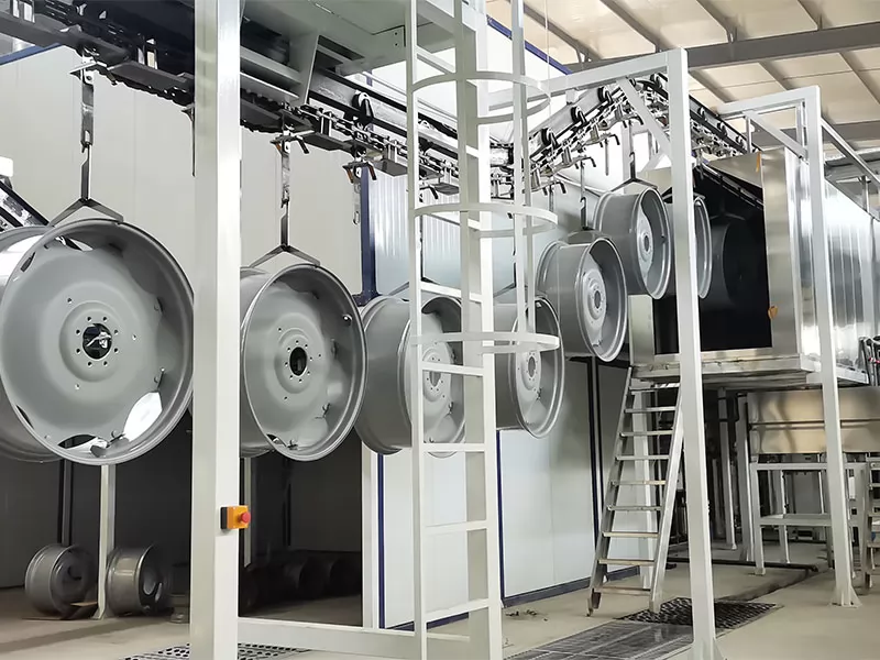 Large Automatic Powder Coating Line with Electrophoresis Treatment and ...