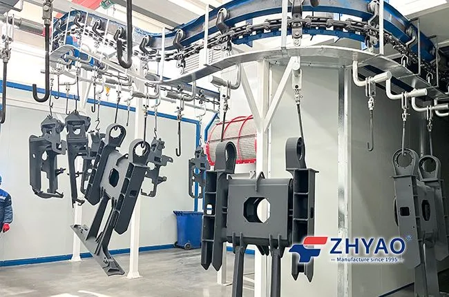 Automatic Spraying and Manual Touch-Up for Complex Metal Parts