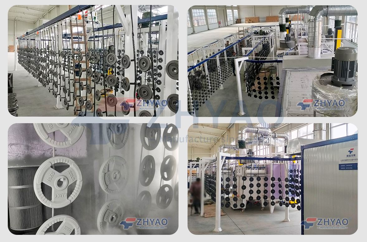 Project Overview This project is a customized powder coating line designed for Shuancai Sports Equipment Co., Ltd., located in Hebei, China. The company specializes in manufacturing various sports and fitness equipment, including outdoor fitness structures, steel training frames, and metal accessories used in gyms and public sports areas. Because sports equipment is typically exposed to outdoor environments, frequent mechanical stress, and long-term usage, the customer required a coating system with strong corrosion resistance, stable color consistency, and efficient batch production capability. Based on the factory layout and product types, a complete powder coating line was designed including pretreatment, automatic spraying, curing system, and conveyor transport integration.  Production Challenges During early technical communication, the customer highlighted several practical production requirements based on real manufacturing conditions: Large variety of product shapes (tubes, frames, welded structures) High requirement for outdoor weather resistance Need for consistent coating thickness across batches Reduction of manual spraying dependency Stable production flow for medium-to-high output volume Efficient handling of long and irregular steel structures In addition, many sports equipment components require durable coatings that can withstand UV exposure, rain, and frequent mechanical impact.  Customized Solution According to the product characteristics of fitness equipment, we designed a complete powder coating line with a focus on flexibility and stable mass production. The system includes: Overhead conveyor transportation system Multi-stage pretreatment line (degreasing, washing, drying) Automatic electrostatic powder spraying booth Manual touch-up spraying station for complex areas Powder recovery and filtration system High-temperature curing oven Central PLC control system The entire line was arranged based on long tubular structures and frame-type workpieces, ensuring smooth hanging and continuous flow production.  Technical Advantages Optimized for Tubular and Frame Structures Sports equipment often includes long steel pipes and welded frames. The conveyor system was designed to ensure stable hanging, smooth rotation, and uniform exposure during spraying. Improved Outdoor Durability The pretreatment system ensures proper surface cleaning before coating, which significantly improves powder adhesion and long-term corrosion resistance for outdoor usage. Balanced Automatic and Manual Spraying Automatic spraying ensures production efficiency, while manual stations help handle complex joints, corners, and hidden areas of sports equipment structures. Efficient Powder Recovery System The powder booth includes a recovery unit that improves powder utilization rate and reduces material waste during continuous production. Stable Curing Performance The curing oven provides uniform temperature distribution, ensuring consistent coating performance across different types of sports equipment parts.  Application Range This powder coating line is suitable for: Outdoor fitness equipment Gym steel structures Playground metal equipment Sports training frames Metal tubing furniture for sports use  Project Value After installation and commissioning, the production line achieved stable operation and improved overall coating consistency for the customer. The system helped reduce manual spraying workload while improving production efficiency for mixed product types. The customer also reported improved coating durability, especially for outdoor sports equipment exposed to variable weather conditions. The flexible line design allowed easier switching between different product models without significant downtime.  Conclusion In sports equipment manufacturing, surface coating quality directly affects product durability, safety, and outdoor performance. A well-designed powder coating line not only improves production efficiency but also ensures long-term resistance against environmental wear. For manufacturers like Shuancai Sports Equipment Co., Ltd., a customized coating system provides better adaptability than standard production lines, especially when dealing with multiple product categories and structural variations. If you are planning a sports equipment coating project or upgrading your existing production line, we can help evaluate your requirements and provide a tailored technical solution.